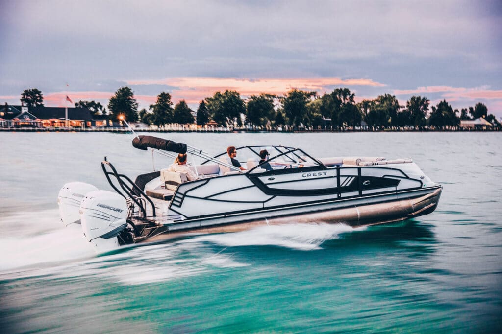 Pontoon Boats with Twin Engines